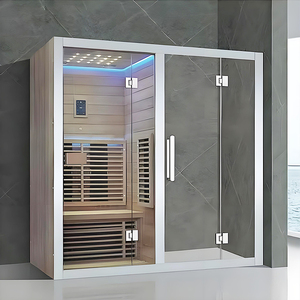 Indoor Modern Sauna Room Far Infrared <strong>Steam</strong> <strong>Generator</strong> <strong>Electric</strong> Computer Control Panel <strong>for</strong> 2 People Apartment-Friendly Home Use - Product Image 1