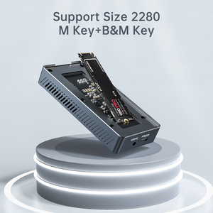 Boîtier SSD ACASIS M.2 40 Gbps NVMe avec ventilateur de refroidissement, 8 To, sans outil, compatible USB4.0 3.2 3.1 3.0 2.0 Thunderbolt 4/3, externe - Product Image 2