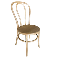 Chaise Thonet en bois courbé de style antique en résine plastique Sinofur