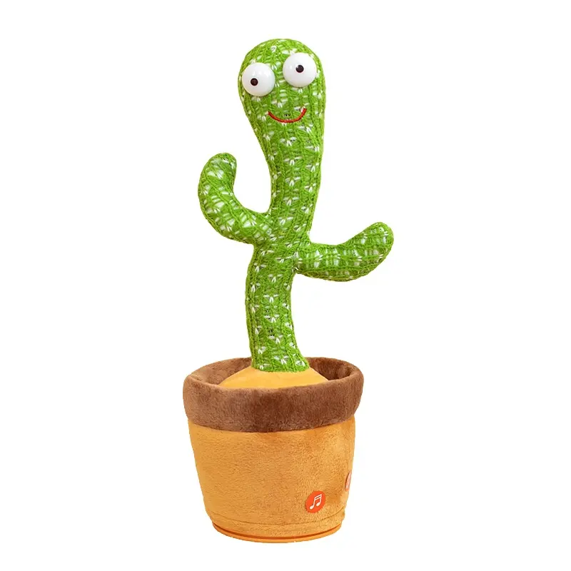 Neues Design Singing Dancing Cactus Toys Weiches Plüsch Elektrisch Gefüllte Tänzer Kaktus USB Spielzeug