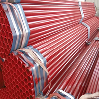 Tubes de peinture rouge de vente chaude tuyau d'acier automatique de système de gicleurs d'incendie Q235 ASTM A795 tuyau d'acier enduit de poudre rouge lutte contre l'incendie