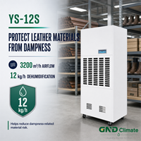 Nouveau déshumidificateur industriel électrique avec une capacité de 12 kg/h, conception mobile pour la fabrication de cuir et de chaussures