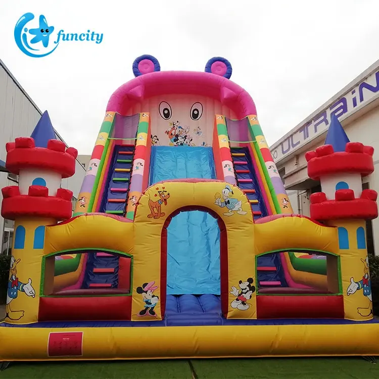 Manufacturer inflatable slide outdoor double slide inflatable combo inflatable jumping slide for kids