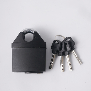 Candado de Hierro Reforzado Antirrobo de Alta Calidad de Fábrica FEIHUAN, Llave Cuadrada Negra, Recubrimiento Plástico Impermeable, 4 Llaves - Product Image 2
