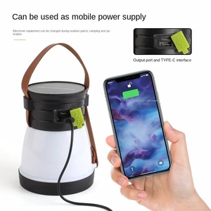 Linterna solar para acampar, luz de tienda portátil recargable, 5 modos, lámpara de emergencia impermeable para exteriores, linterna LED fuerte, luz de trabajo - Product Image 3