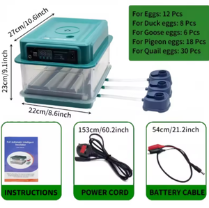 Incubadora de Huevos para Pollos con Reposición Automática de Agua y Ventilación que Crea un Entorno de Incubación Más Adecuado - Product Image 3