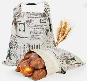 Beeswax Bread Bags Reusable Eco-friendly Bread <b>Container</b> with Double Lining <b>Food</b> Bag for Homemade Loaf Hot <b>Dog</b> Buns Bagels - Product Image 3