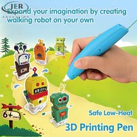 Lápiz de Dibujo 3D STEM Recargable Inalámbrico con Pantalla LCD, Filamento PCL, Kit Creativo de Arte y Manualidades para Principiantes en el Aula