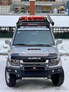 กันชนหน้าเหล็กแมงกานีสแบบใหม่สำหรับงานหนักพร้อมรอกสำหรับมิตซูบิชิ ปาเจโร อิโอ สำหรับการกู้คืนแบบออฟโรด ติดตั้งแบบขันสกรู รับประกัน 1 ปี - Product Image 1