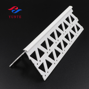 Protecteur de bord mural blanc angle droit perle d'angle en plastique pvc - Product Image 2