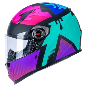 Thời Trang Mới Fff358 Đầy Đủ Mặt Xe Máy Mũ Bảo Hiểm Ống Kính Đôi Ánh Sáng Trọng Lượng Động Cơ Xe Đạp Mũ Bảo Hiểm Cho Xe Đạp <span class=keywords><strong>Scooter</strong></span> Biker - Product Image 4