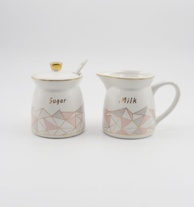 Ensemble de pots à <span class=keywords><strong>lait</strong></span>, <span class=keywords><strong>sucrier</strong></span> <span class=keywords><strong>et</strong></span> crémier de luxe en céramique - Product Image 2