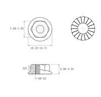 Meilleures ventes ANSI/ASME B18.2.2 métrique hexagonal à fente épaisse plaqué nickelé poli passivé zingage soins de santé miniers