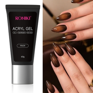 RONIKI Polygel UV pour renforcement des ongles fins, Gel Poly pour ongles naturels, sans TPO, Manucure DIY, Fourniture en gros OEM - Product Image 1