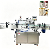 Machine d'étiquetage automatique électrique professionnelle pour bouteilles rondes avec PLC et moteur, haute productivité, précision de 1 mm