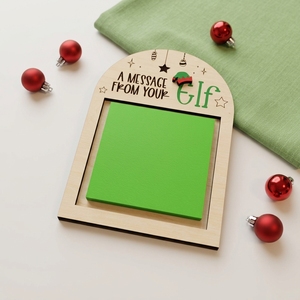 Custom Wooden Elf <b>Message</b> <b>Board</b> Christmas Countdown Note Display Kids Holiday Decoration Home Party Ornament - Product Image 2