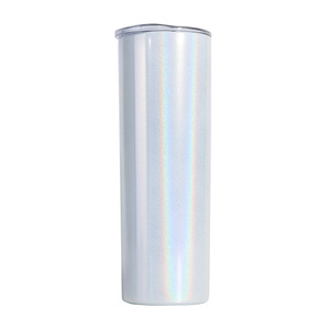 Gobelet isotherme fin en acier inoxydable 20 oz, effet arc-en-ciel scintillant, pour sublimation et impression DIY - Product Image 5