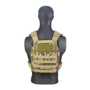 OEM Logo <b>Black</b> Gray Green Flame Retardant Polyester/Nylon Workout Safety Outdoors Training Protection Tactical Vest - Product Image 3