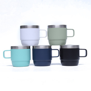 Gobelet <span class=keywords><strong>isotherme</strong></span> en acier inoxydable de style nouveau, personnalisé, avec poignée et couvercle, pour les fêtes - Product Image 5