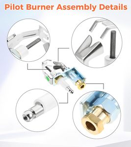 Reemplazo de quemador piloto de Gas Natural para <span class=keywords><strong>Honeywell</strong></span> Q345A1305 tipo objetivo NAT piezas de calentador de sistema de calefacción de horno doméstico - Product Image 3
