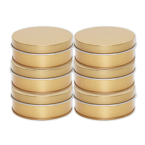 Deep 4 oz Food Grade Aluminum <strong>Tin</strong> Container with Screw Top Lid 1 oz Black Steel Metal <strong>Tin</strong> Can for <strong>Cake</strong> and Cookie <strong>Storage</strong> - Product Image 4