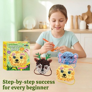 Kit de Manualidades para Niñas, para Tejer y Coser a Crochet, Diseño de Elefante y Conejo - Product Image 3