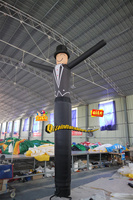Ballon gonflable de danseur d'air de 5m pour la promotion extérieure de publicité de magasin de détail avec le ventilateur accessoire et la conception de clown d'écran