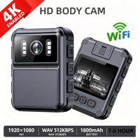 Kamera Tubuh Mini Winait Full HD1080p, Perekam Video Digital Portabel dengan Penglihatan Malam Inframerah