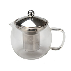 กาน้ำชาแก้วพร้อมที่กรองสแตนเลสและฝาปิด1200มล. - Product Image 4