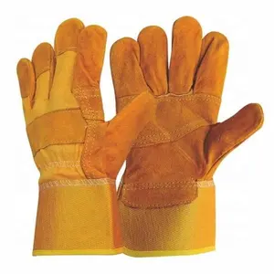 10.5 "luvas de couro industrial mão luvas de segurança para uso weldman