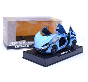 Miniauto Dubai supercar 1:32 modello caldo modello pressofuso con suono e luce modello pullback - Product Image 3