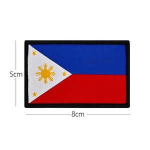 맞춤형 직조 패치 국기 마법 스티커 의류 배낭 액세서리용 국기 패치 - Product Image 3