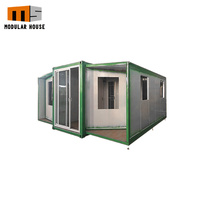 Venta directa de fábrica, casa contenedor prefabricada personalizada de alta calidad, estructura de acero, casa Modular móvil extensible de 2 dormitorios