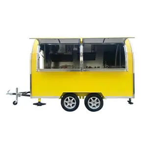 日本小型移动比萨食品车室内设计食品卡车迷你烤箱，设有完整的厨房