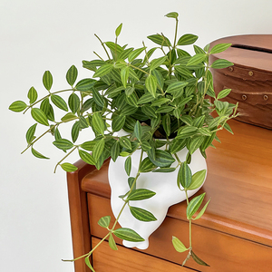 Vase en résine au design créatif et original, écologique et durable, en forme de jambe de fesseux, pour la décoration de la maison et du jardin, pots et jardinières à fleurs - Product Image 4