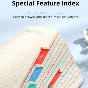 Cuaderno Personalizable con Agenda 2027, Libro <span class=keywords><strong>de</strong></span> Registro <span class=keywords><strong>de</strong></span> Eficiencia Laboral, Planificador para Gestión <span class=keywords><strong>de</strong></span> Tareas Diarias y Mensuales, para Oficina, Escuela y Academia - Product Image 5
