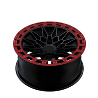Jantes de voiture de 17 à 20 pouces, 17X 10 18X 9 19X9.5/10, roues forgées monobloc rouge et noir, concave profond, pour BMW