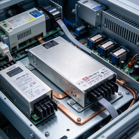 Modul Catu Daya AC DC Universal Tipe Tertutup Meanwell HRPG-450-15 15V 30A yang Dapat Disesuaikan