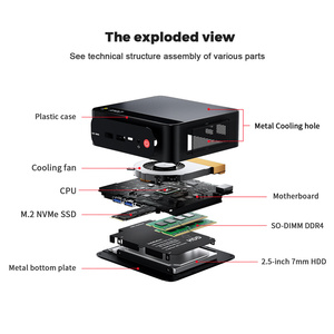 Mini PC <span class=keywords><strong>Beelink</strong></span> <span class=keywords><strong>SER5</strong></span> AMD R5 5500U con Windows 11, Carcasa Metálica, LAN 2.5G, WiFi 6, BT5.2, 16GB/32GB DDR4, Compatible con Pantalla Dual DP 1.4 y 4K HD - Product Image 4