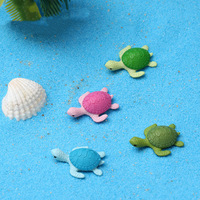 Tortue de mer tortue de mer Miniature animaux de mer modèle Terrarium Figurines décor de paysage Mini jardin, accessoire de paysage de mer