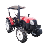 YTO504 50HP Tracteur pour l'agriculture avec chargeur frontal et motoculteur arrière