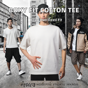 T-shirt en jersey de coton uni à col rond et manches courtes pour homme, coupe décontractée, tricoté - Product Image 2