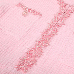 Bettergirl Abito Lungo <span class=keywords><strong>in</strong></span> <span class=keywords><strong>Maglia</strong></span> con Paillettes di Alta Qualità, Nuova Moda Autunnale, <span class=keywords><strong>Vestito</strong></span> Casual <span class=keywords><strong>Rosa</strong></span> Slim a Maniche Corte - Product Image 3