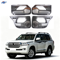 Protection de panneau anti-coup de pied pour Toyota Land Cruiser 200 LC200 2008-2021, style fibre de carbone, ABS, accessoires intérieurs de voiture