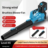 Souffleur de feuilles et de neige sans fil industriel, haute puissance, à batterie lithium, sans balais, double fonction lavage et soufflage, écologique