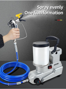 Pistolet de peinture pneumatique sans air, pulvérisateur de peinture à brancher, petit pulvérisateur à piston pour peinture au latex, ensemble d'outils pneumatiques - Product Image 4