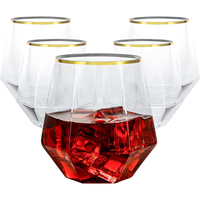 Verre à vin commercial sans pied en plastique PET pour restaurant