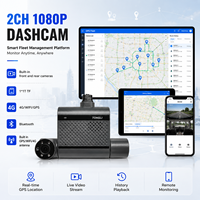 Caméra embarquée 1080P double canal avec stockage TF 1 To, GPS intégré, WiFi 4G, micro et haut-parleur pour taxis et véhicules de covoiturage
