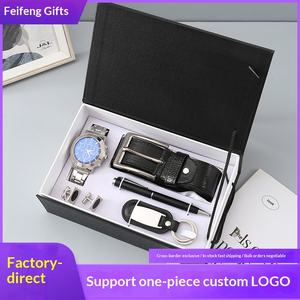越境高級メンズギフトセット クォーツ腕時計 レザーベルト 財布 高級ギフトボックス バレンタインデー 彼氏向け - Product Image 2