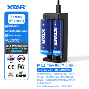 XTAR MC2 Li-Ion 3.6V 3.7V ที่ชาร์จแบตเตอรี่อัจฉริยะ10440 14500 14650 16340 17335 17500 17670 18350 18490 18500 18650 - Product Image 1